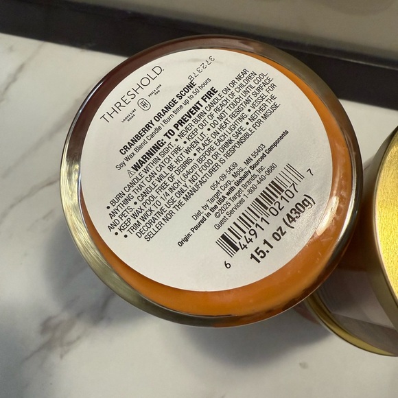 Threshold Cranberry Orange Scone Candles - Picture 2 of 2